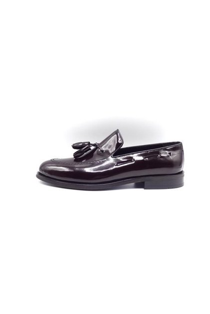 Corçuk Style Tasseled Men's Shoes M01 Claret Red