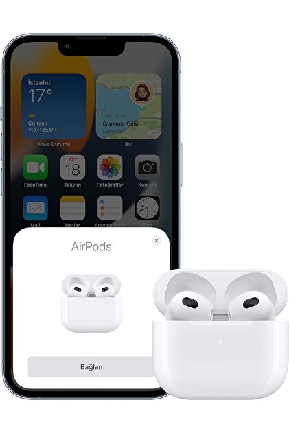 Apple Airpods 3. Nesil Kablosuz Kulaklık (Lightning Şarj Kutulu