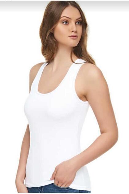 2002 Modal Elastane Wide Strap Undershirt 12 Pieces