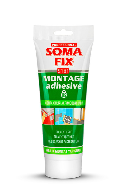 S181 Akrilik Tüp Montaj Yapıştırıcı 250 Gr Beyaz
