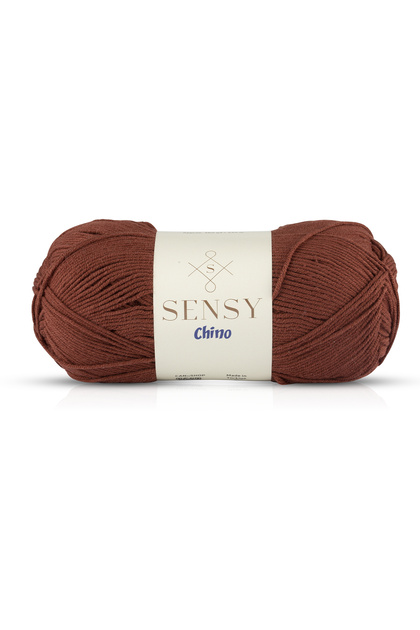 Chino Hand Knitting Yarn Sweater Blouse Vest Cardigan Yarn Tunic Amigurumi Yarn Brown 100 Gr - 330 M