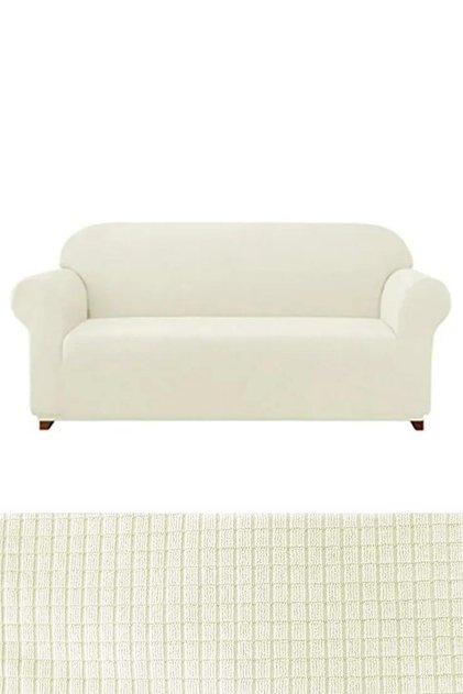 Lycra 3-Seater Elastic Seat Cover. Sofa Bed Seat Cover Stretch Flexible Sofa Cover