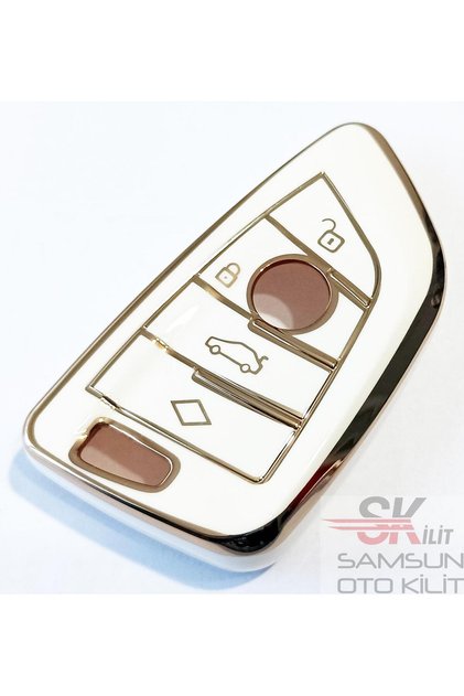 Bmw F G Series Fem Silicone Nano Smart Controller Case White 4-Key G10 G20 G30 X3 X5 X6