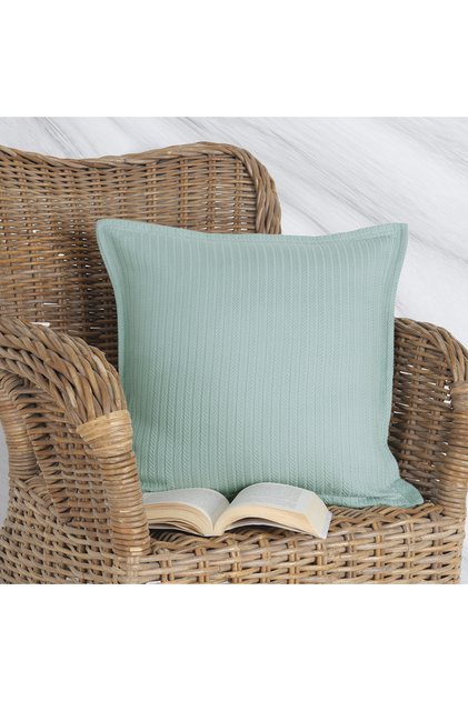 Knitted Patterned Pique Pillow Case| 45x45 (1 Piece)