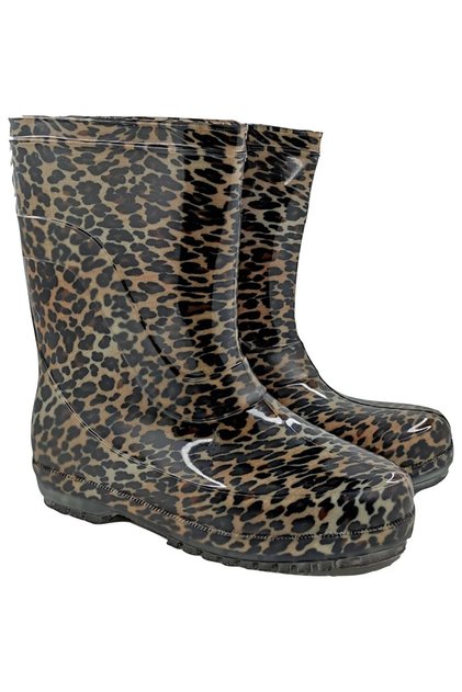 Γυναικείες μπότες βροχής Leopard Color Floral Business Garden