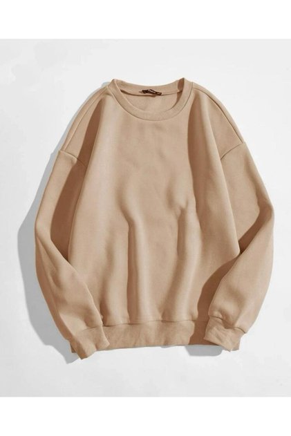Crew Neck Sweatshirt Plain Unprinted (Soft) Wide Fit