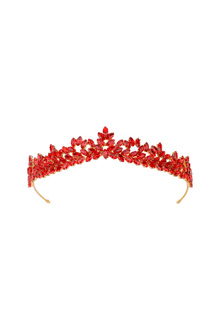 Dream Model Bridal Crown for Henna Night and Party, Special Bridal Crown for Henna Night, Gold-Red