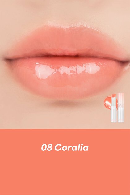 Glasting Melting Balm Parlak Görünümlü Renk Veren Dudak Balmı - 08 Coralia (VİONİNE)