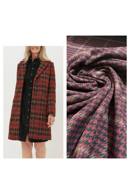 BORDO ZEMİN YÜN KAŞE KUMAŞ