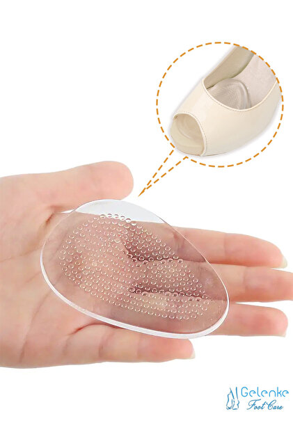 2-Piece Non-Slip Silicone Shoe Insoles Foot Callus Protector Adhesive