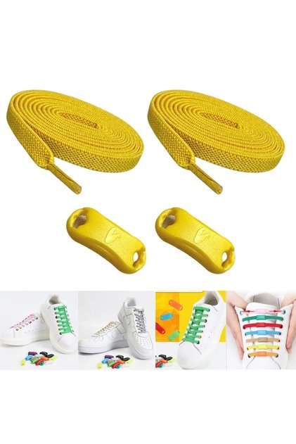 Takbırak Elastic Shoelaces, Laceless Smart Laces Yellow