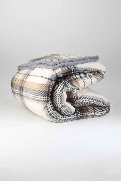 Comforter Çift Kişilik Yorgan Seti Volenta Gri 220x240