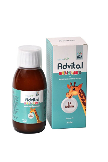 estellife L+Arjinin Multivitamin ve Mineral İçeren Advital Şurup