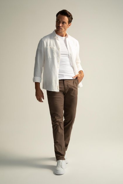 Regular Fit Basic Chino Trousers U6625Az21Au