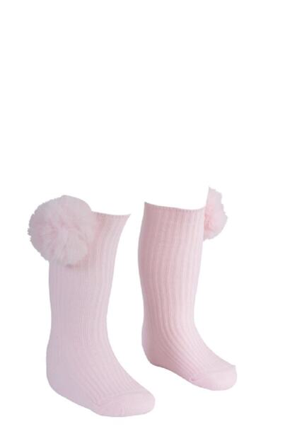 Pompom Knee Socks Girls / Baby