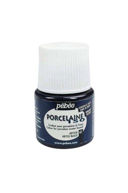Porcelaine 150 Porselen Boyası 45 ml Abyss Black