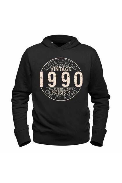 سويت شيرت أسود عتيق من نوع واحد 1990