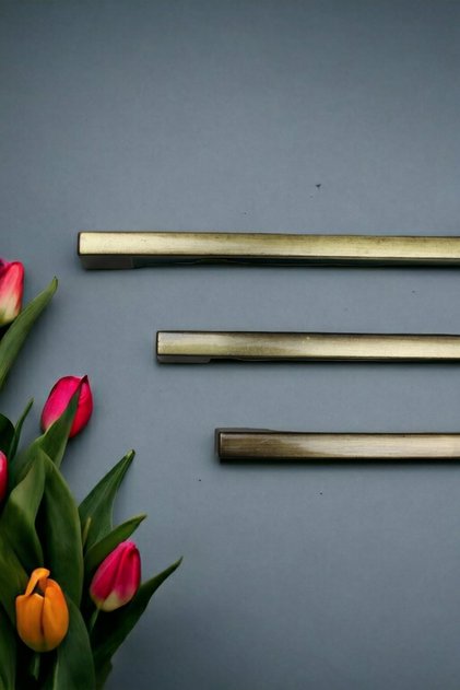 160 Mm Antik Eskitme Köprü Düz Boy Kulp Dolap Ve Çekmece Kulpu