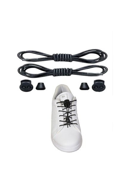 Black Vein 100 cm Black Smart Elastic Laces Sports, Children