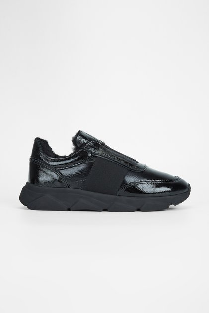 Kadın Siyah Rugan Deri Sneakers & Spor Ayakkabı