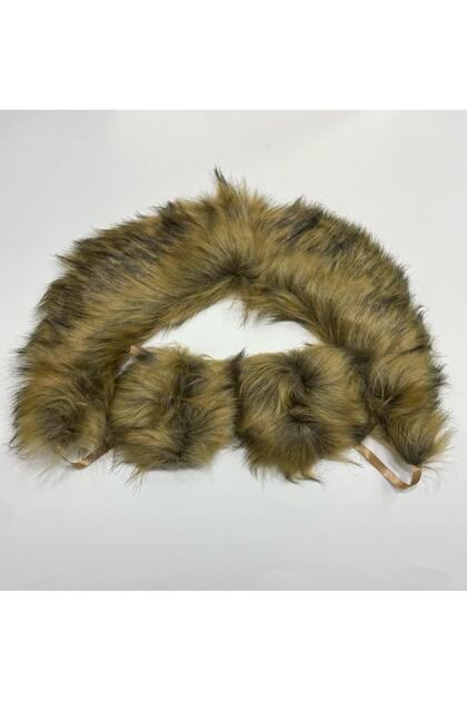 Fur Collar / Collar Fur Sleeve Set