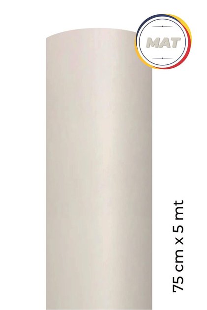 Matte White Self Adhesive Coating Foil 75 Cm X 5 Mt