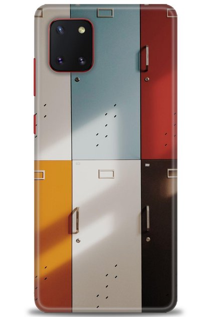 Case for Samsung Galaxy A81 / Note 10 Lite Case Hd Printed Case - Colorful Doors + Full Screen Protector