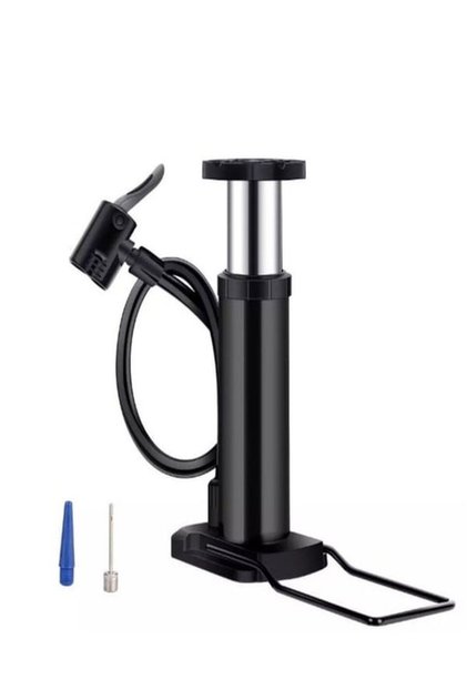 Bicycle Pump Tire Air Inflator Pump Car Motor Bike Ball Boat Pump with Ball Needle Gift