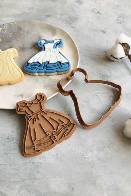 open lace back dress Cinderella silicone mould – Lamay main image 1