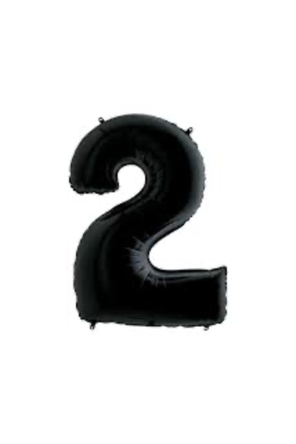 Black Foil 2 Balloons 40 inch 100 cm