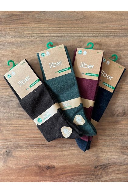 Men's 4-pack bamboo wool wine