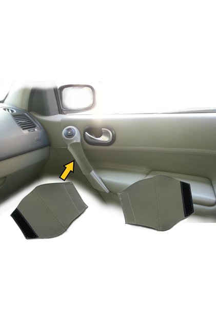 Megane 2 Bej Kapı Çekme Kolu Tutamağı Muhafaza Takımı
