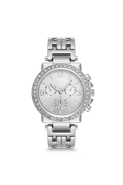 Women's Wristwatch Metal Strap Silver Color