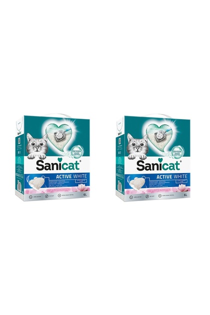 Active White Lotus Flower Topkalanan Kedi Kumu 6 Lt. X 2 Adet