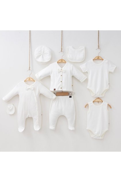 100% Cotton Baby Boy 8-Piece YedioÄŸan Hospital Set