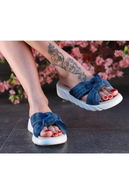 Women's Denim Slippers