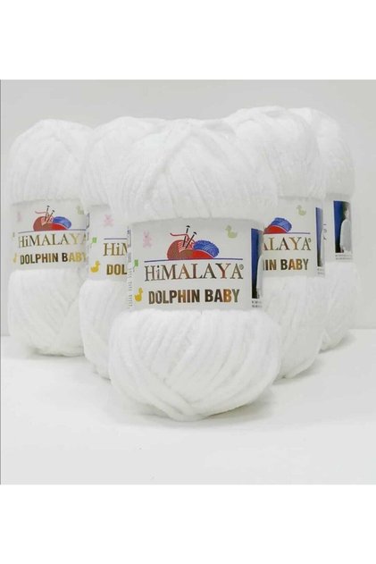 Dolphin Baby Velvet Knitting Thread - 5 Pieces
