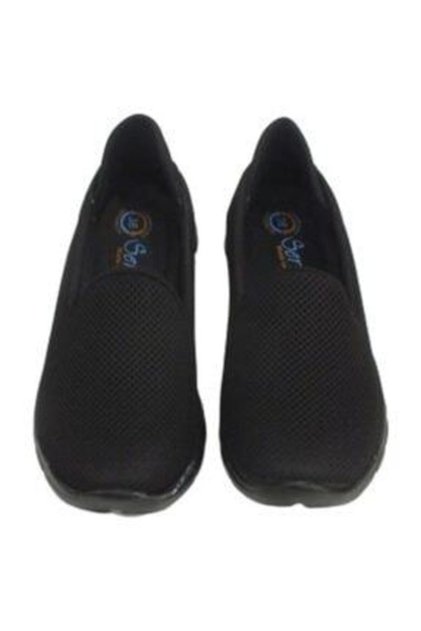 Women's Black Orthopedic Daily Sports Ballerina Shoes