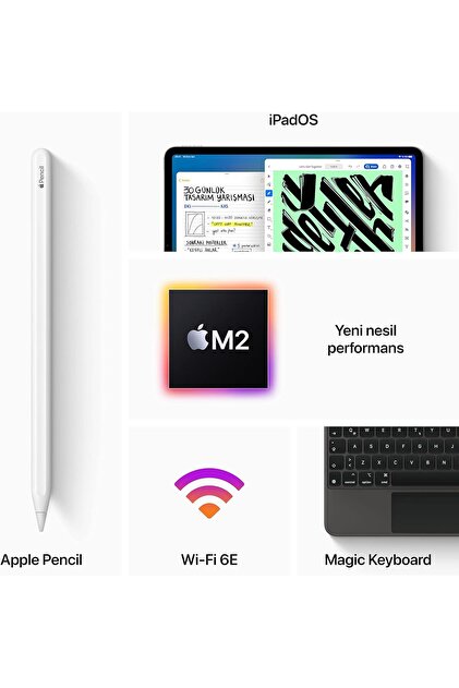 Apple iPad Pro 4. Nesil 2TB 11-inch Wi-Fi Tablet - Gümüş - Fiyatı