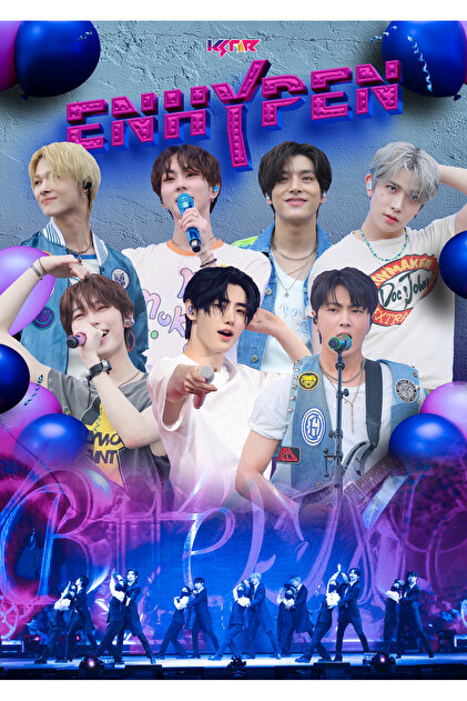 KSTAR Enhypen Promo Album - Kpop Poster, Sticker and Photo Card
