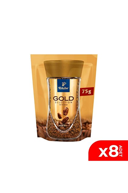 Tchibo Gold Selection Çözünebilir Kahve Ekonomik Paket 75 Gr. 8'li