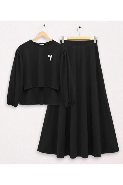 WOMEN'S BUTTERFLY STONE SKIRT SUIT