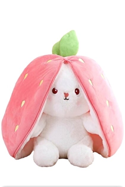 Man グッズ（バラ売可） Funlas Sevgiliye Özel Hediyelik Çilek Tavşan Peluş Oyuncak 50 Cm