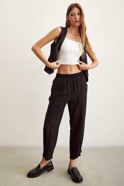 Elastic Loose Trousers