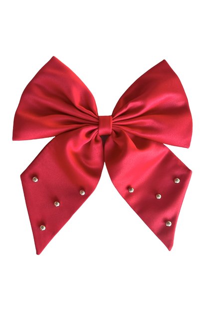 red bow hair accessory