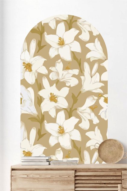 Lily Watercolor Bohemian Wall Sticker