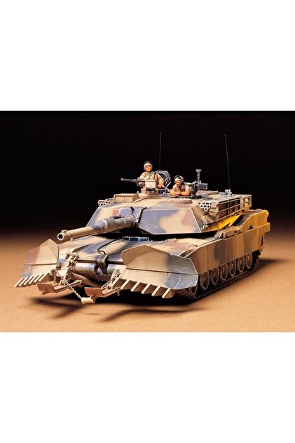 TAMIYA 1/35 Us. M1a1 Abrams With Mine Plow Plastik Tank Maket Kiti