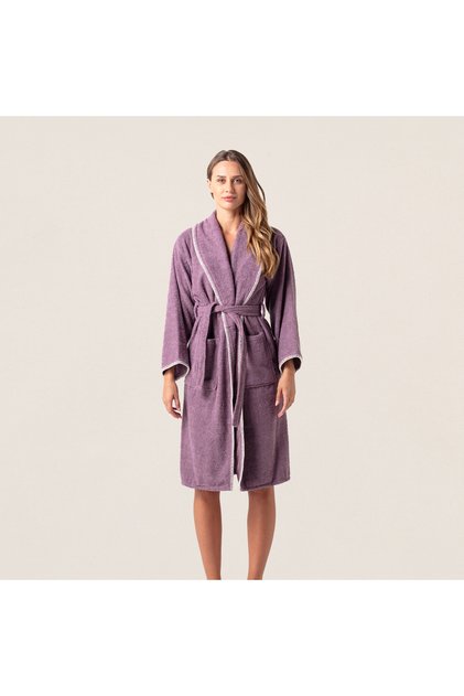 Ornamental Stitched Gift Dowry Stylish Women's Bathrobe