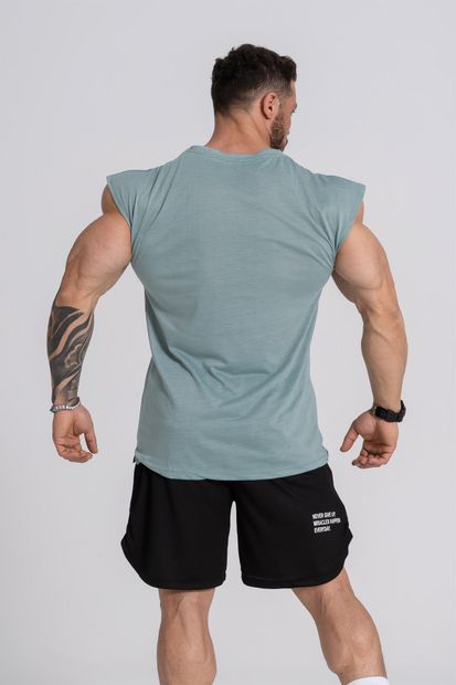 Gymwolves Spor Erkek T-shirt | Tactical Kol Kesim | Yeşil | Workout T-shirt | - 7