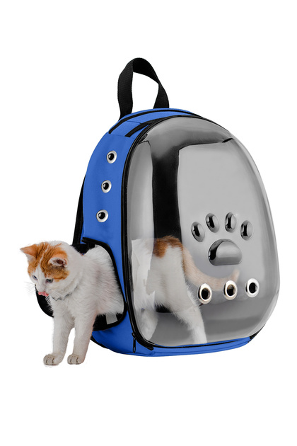 Kedi Taşıma Çantası Turuncu El Ve Sırt Çantası 9hava Kanalı Kedi Taşıma Çantası